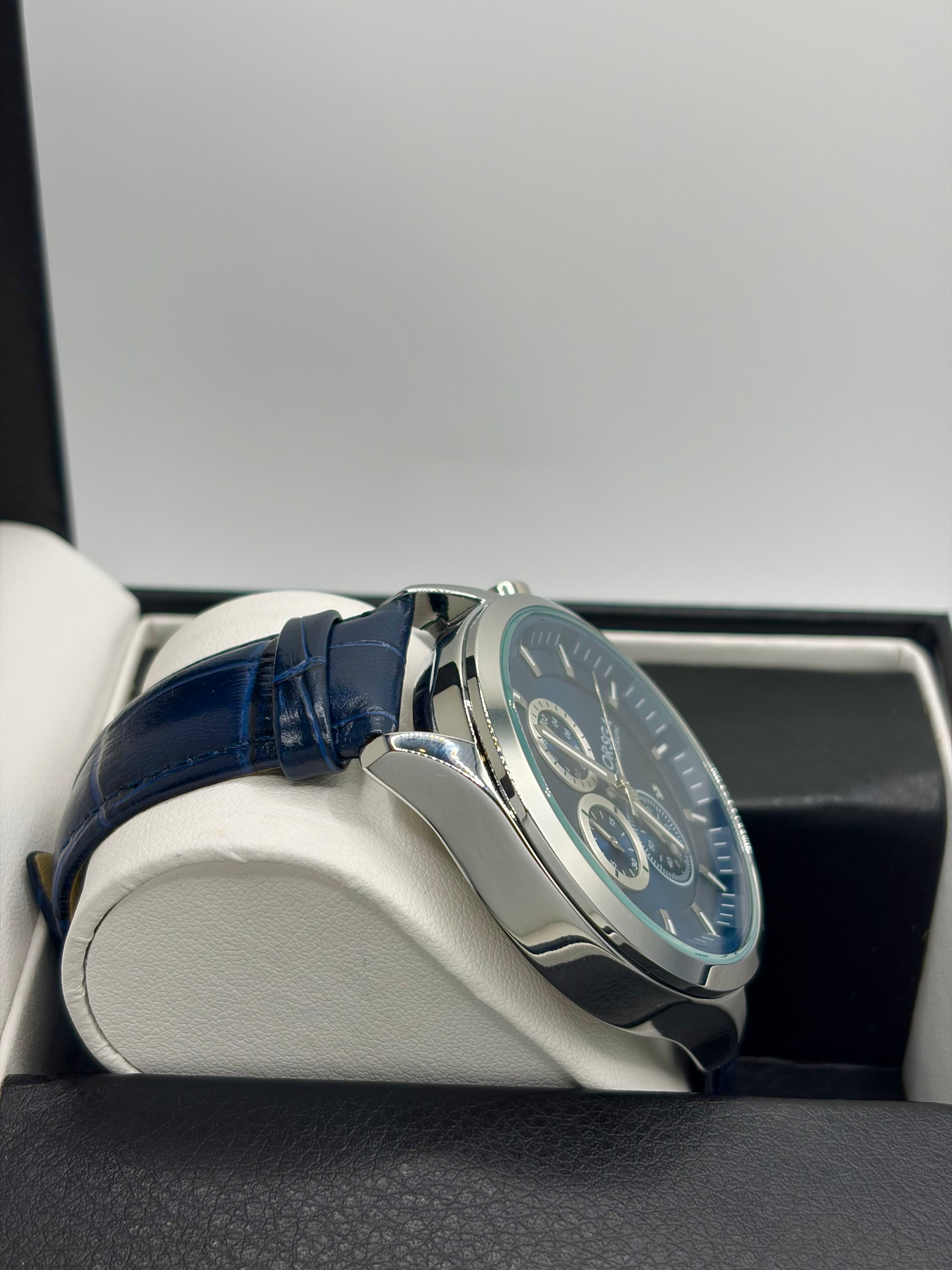 ORSGA OS-1369G Classic Chronograph Leather Watch