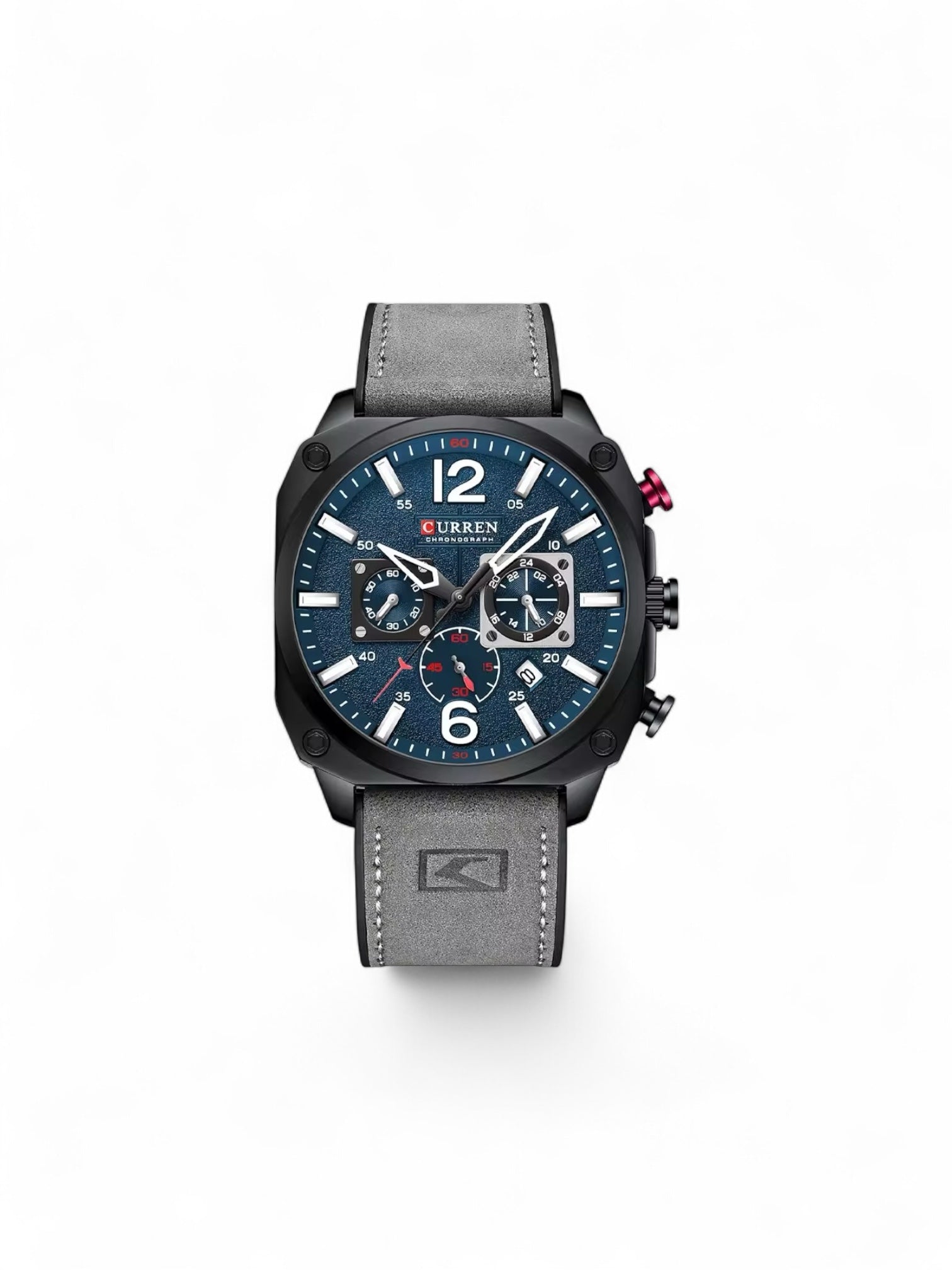 CURREN 8398 Chronograph Leather Watch
