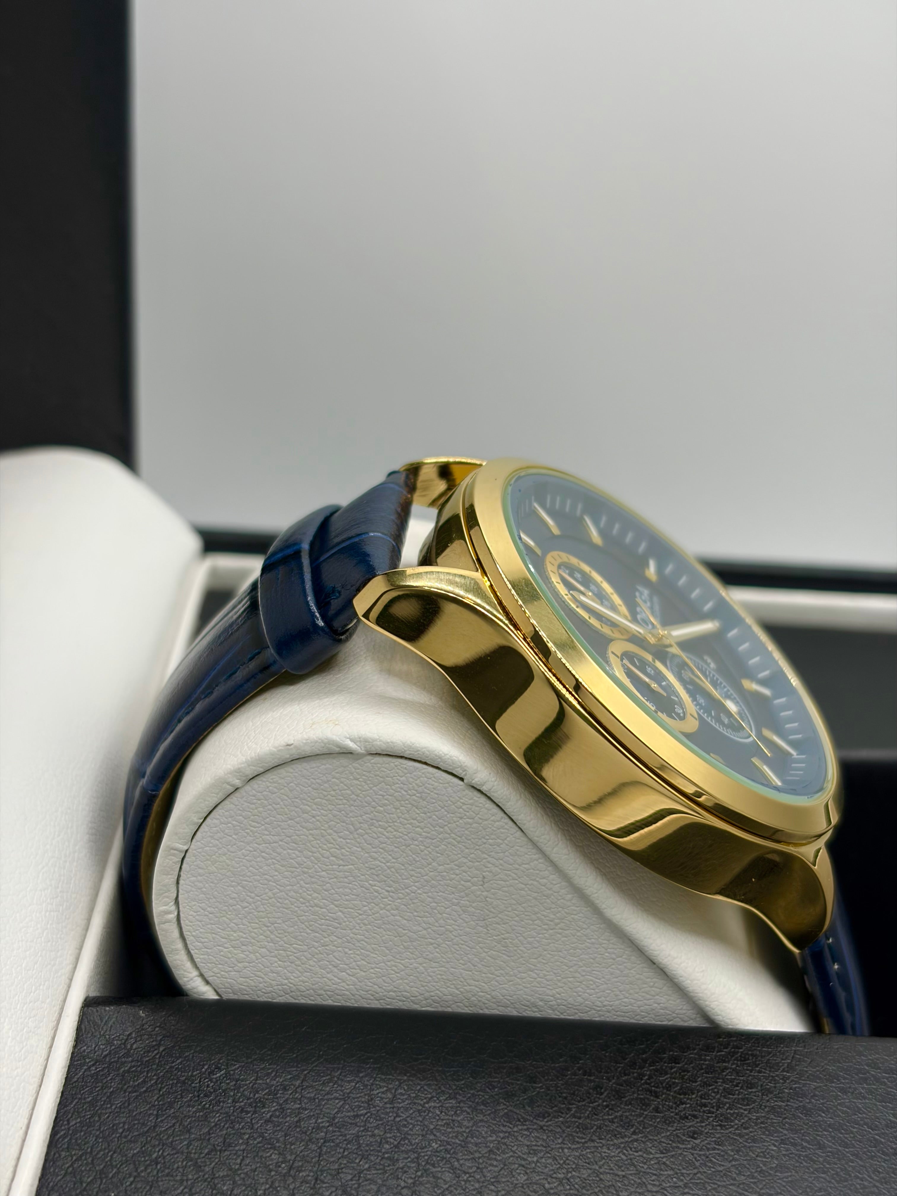 ORSGA OS-1369G Classic Chronograph Leather Watch