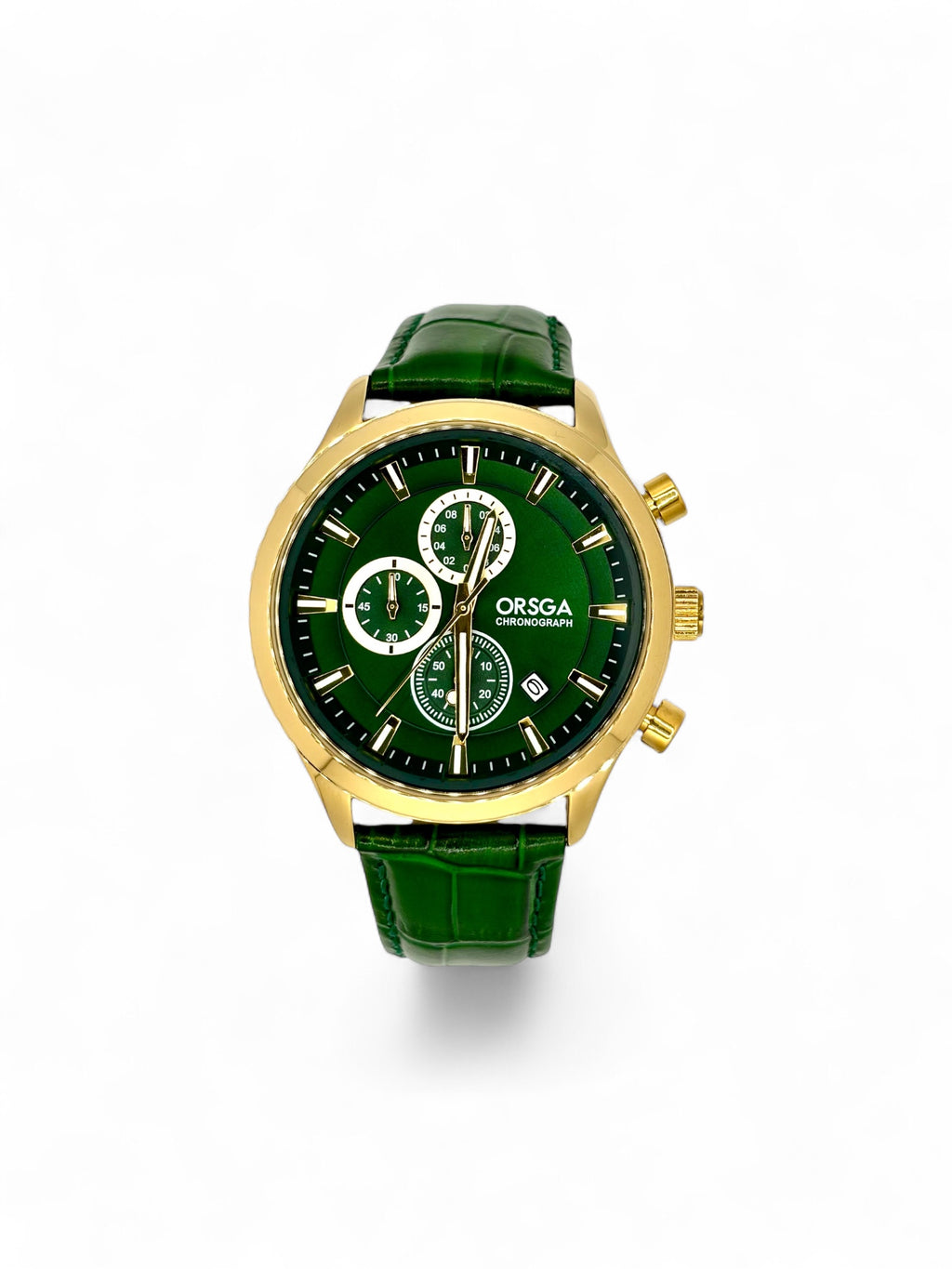 ORSGA OS-1369G Classic Chronograph Leather Watch