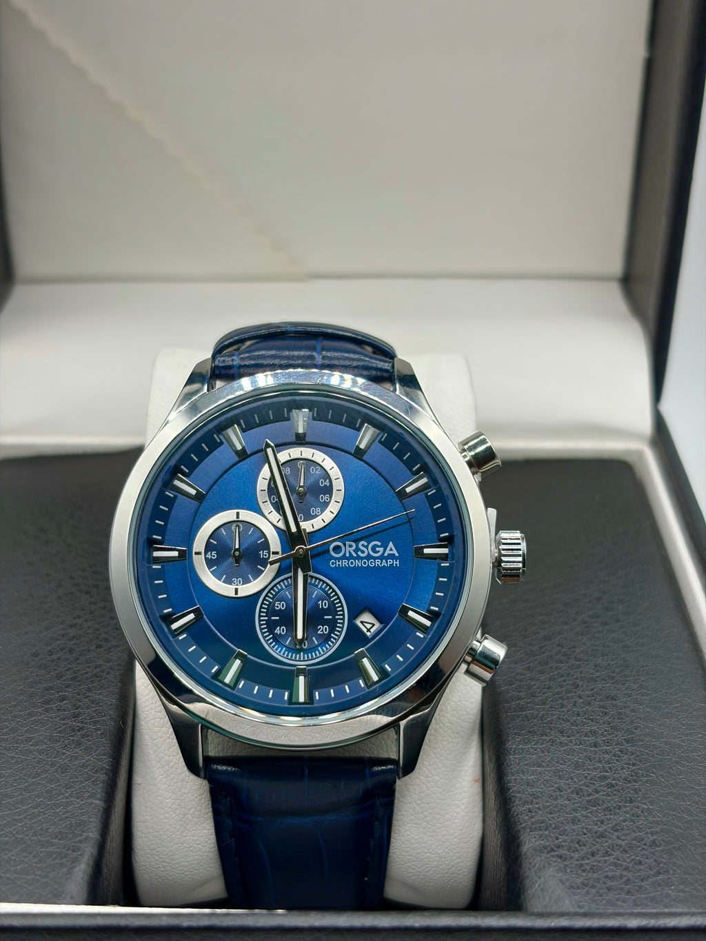 ORSGA OS-1369G Classic Chronograph Leather Watch