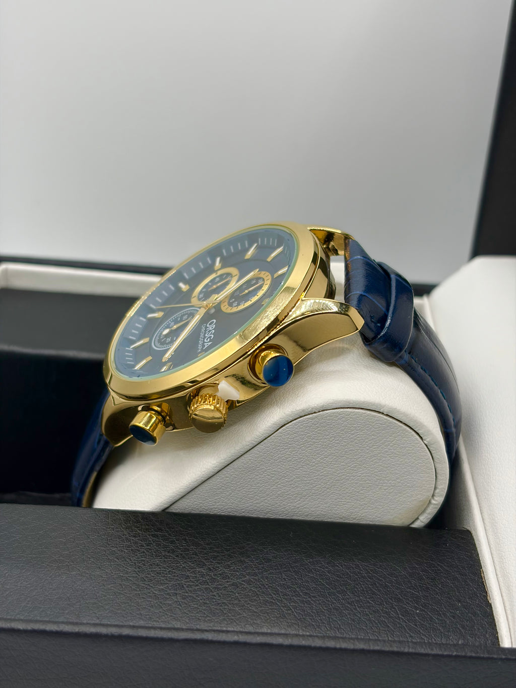 ORSGA OS-1369G Classic Chronograph Leather Watch