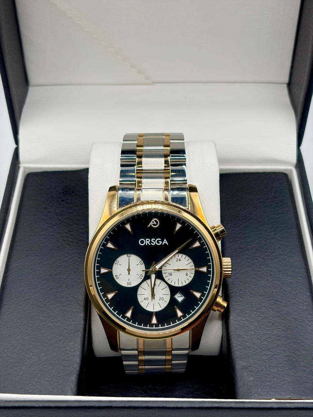 ORSGA 9111 Two-Tone Stainless Steel Chronograph