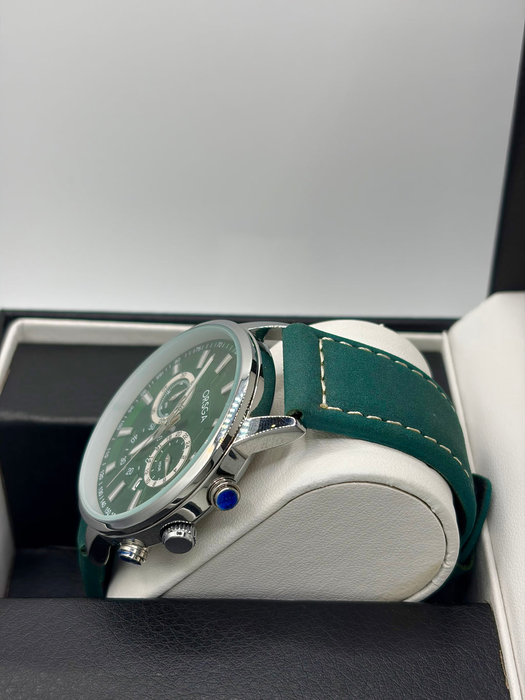 ORSGA 1130G Classic Chronograph Leather Watch