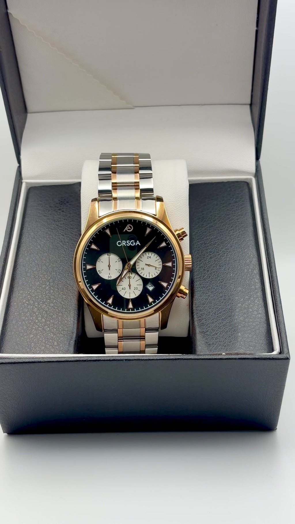 ORSGA 9111 Two-Tone Stainless Steel Chronograph