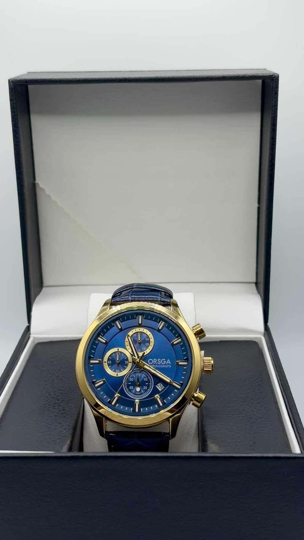 ORSGA OS-1369G Classic Chronograph Leather Watch